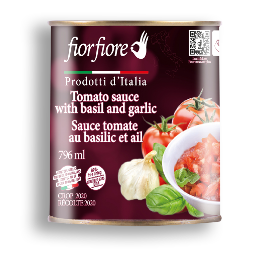 Sauce tomate à l’ail et au basilic