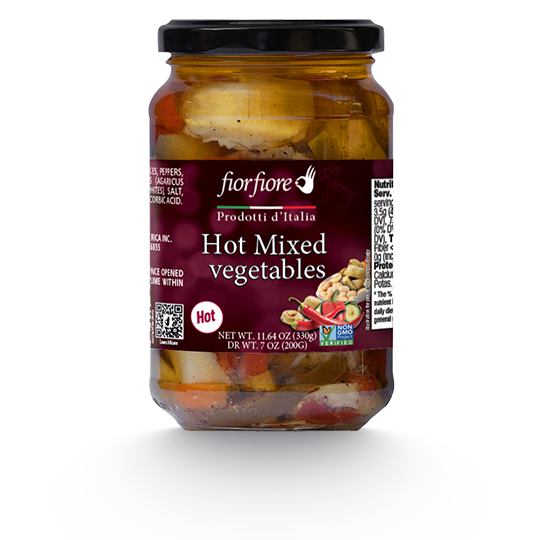 Hot Mixed Vegetables with Mushrooms