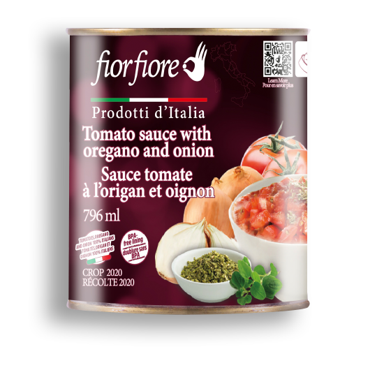 Sauce tomate à l’origan et oignon