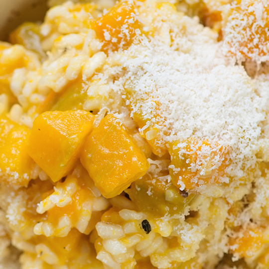 Risotto à la citrouille et au fromage