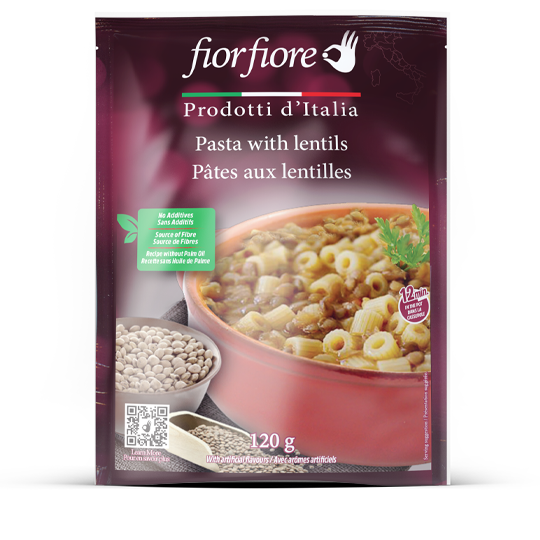 Pâtes aux lentilles