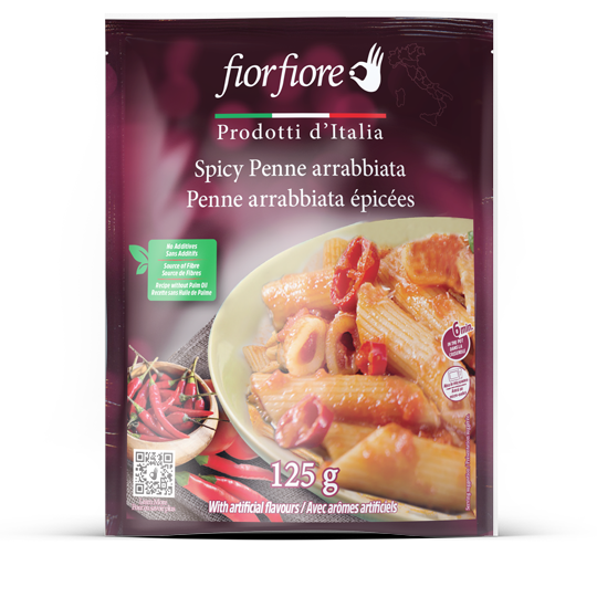 Penne arrabbiata épicées